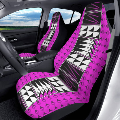 Feather Blessings on Pink Auto Seat Covers