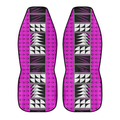 Feather Blessings on Pink Auto Seat Covers