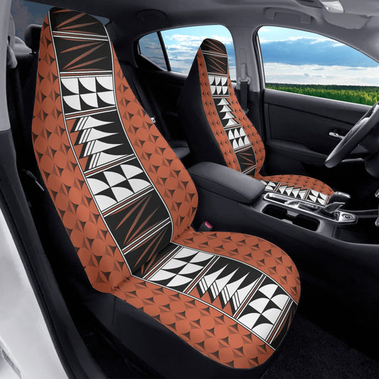 Feather Blessings on Rust Auto Seat Covers