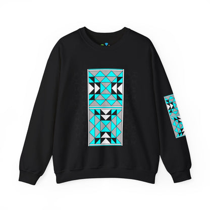 Sacred Mountains in Turquoise Unisex Sweatshirt