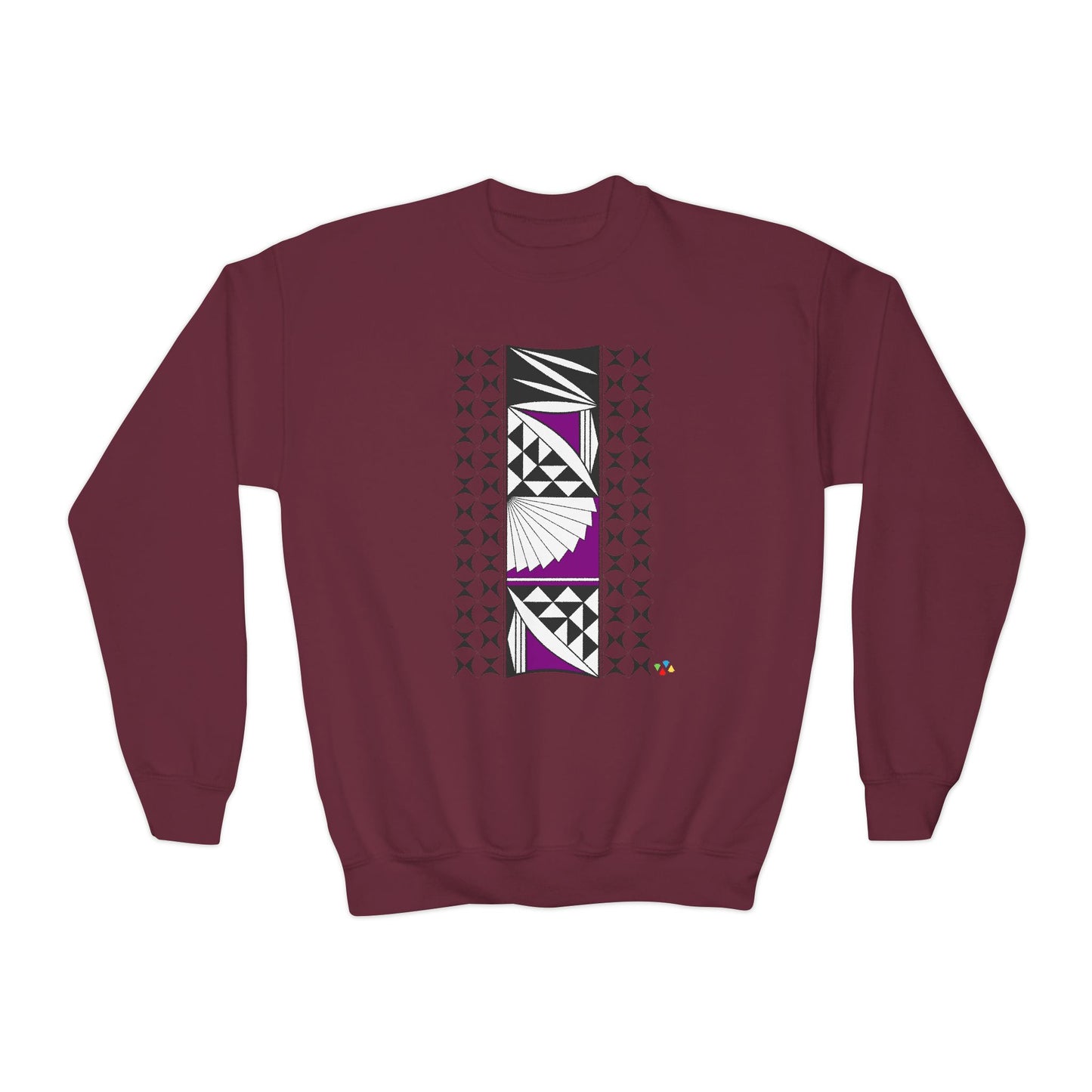 Southwest Sunset in Purple Youth Crewneck Sweatshirt