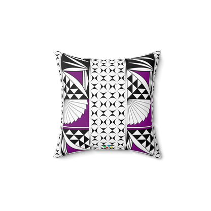 Southwest Sunrise in Purple Square Pillow
