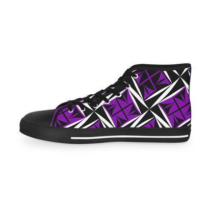 Sacred Winds in Purple High Top Sneakers