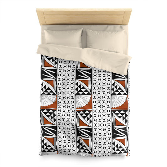 Southwest Sunrise in Rust Microfiber Duvet Cover