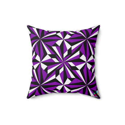 Desert Flowers in Purple Square Pillow