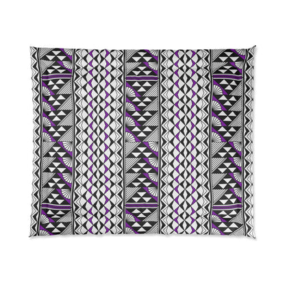 Southwest Rain and Sun in Purple Comforter