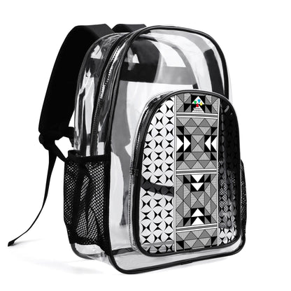 Sacred Mountains in Gray Transparent Backpack