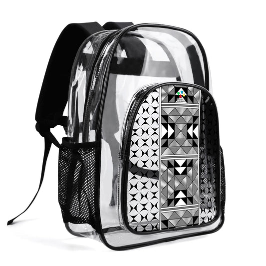 Sacred Mountains in Gray Transparent Backpack