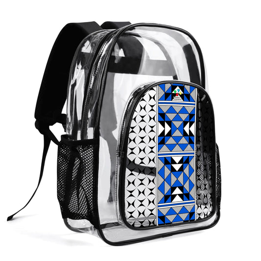 Sacred Mountains in Blue Transparent Backpack