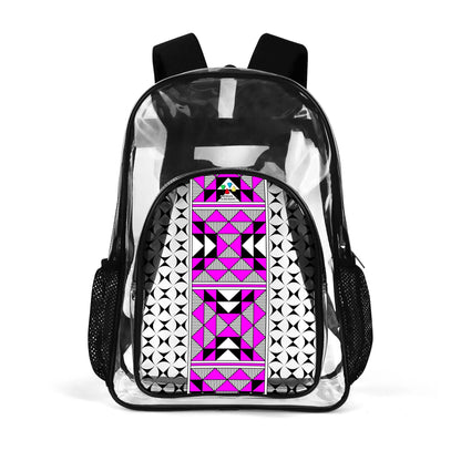 Sacred Mountains in Pink Transparent Backpack