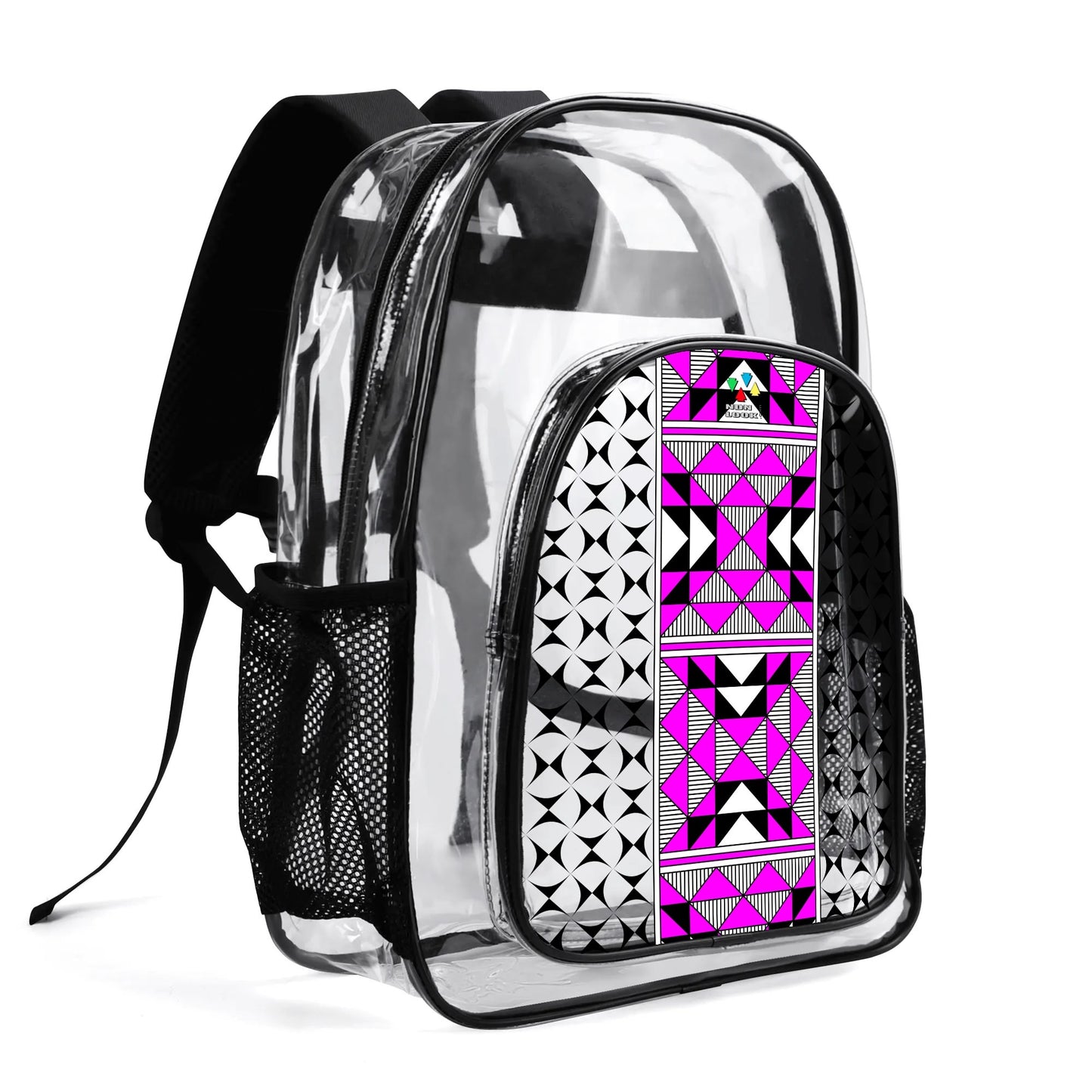 Sacred Mountains in Pink Transparent Backpack
