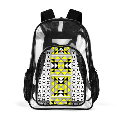 Sacred Mountains in Yellow Transparent Backpack