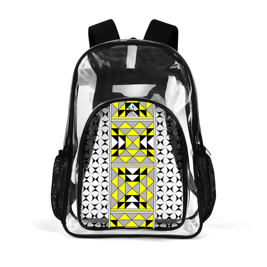 Sacred Mountains in Yellow Transparent Backpack
