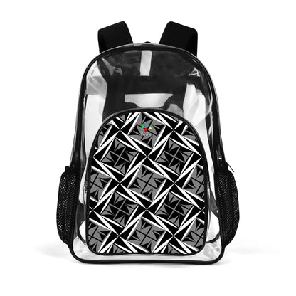 Sacred Winds in Gray Transparent Backpack