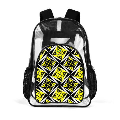Sacred Winds in Yellow Transparent Backpack