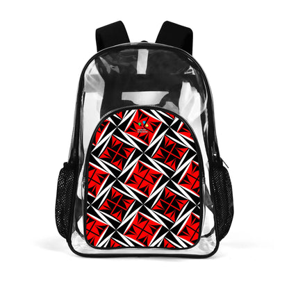 Sacred Winds in Red Transparent Backpack