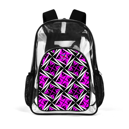 Sacred Winds in Pink Transparent Backpack