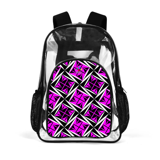 Sacred Winds in Pink Transparent Backpack