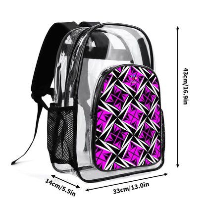 Sacred Winds in Pink Transparent Backpack