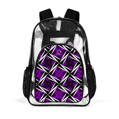 Sacred Winds in Purple Transparent Backpack