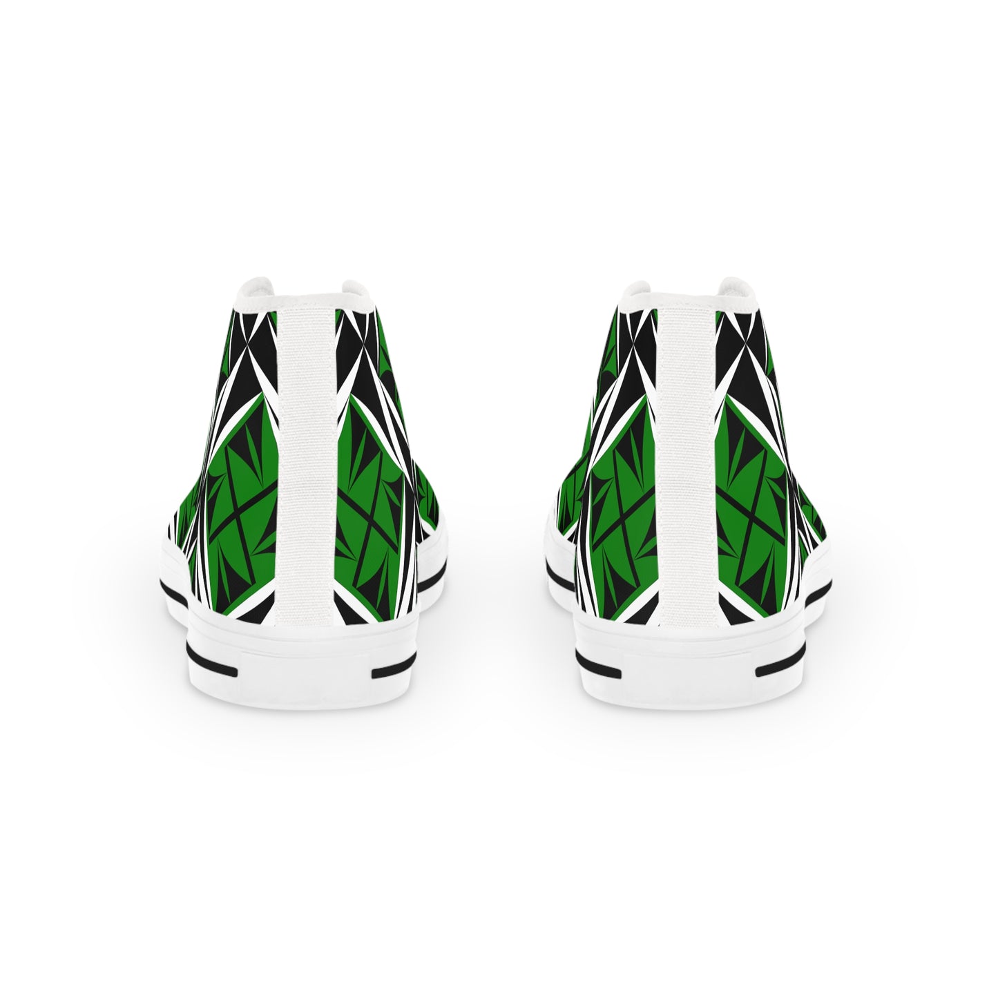Sacred Winds in Green High Top Sneakers