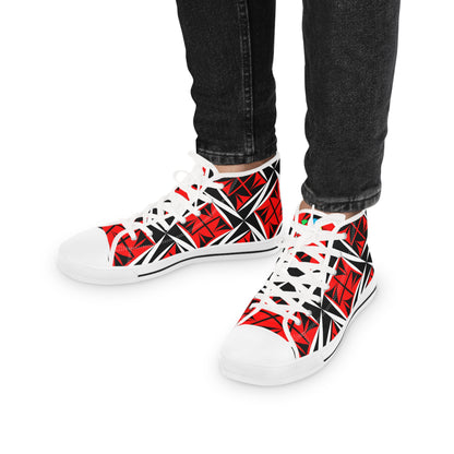 Sacred Winds in Red High Top Sneakers