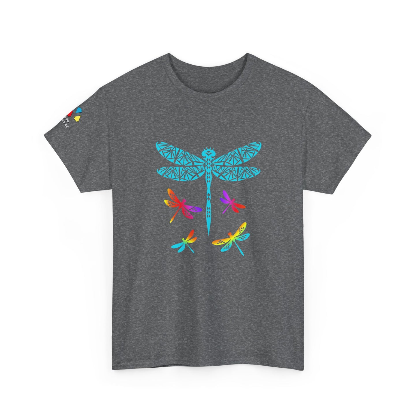 Rainbow Native Dragonfly Gildan Unisex Tee