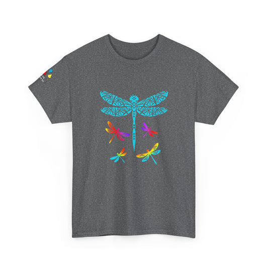 Rainbow Native Dragonfly Gildan Unisex Tee