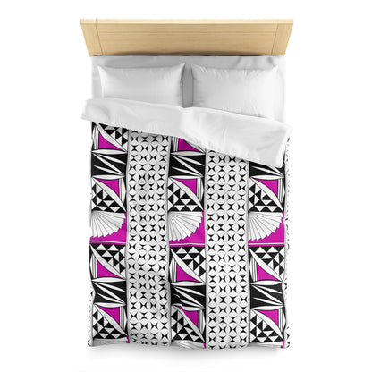 Southwest Sunrise in Pink Microfiber Duvet Cover