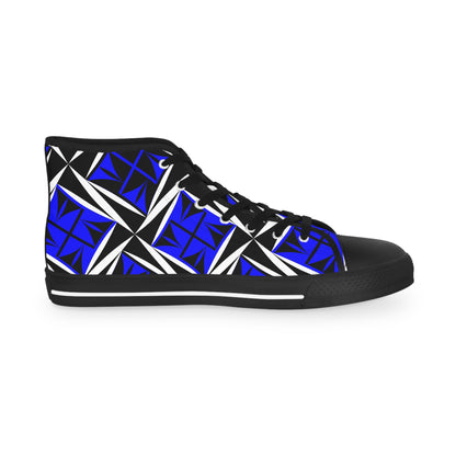 Sacred Winds in Blue High Top Sneakers