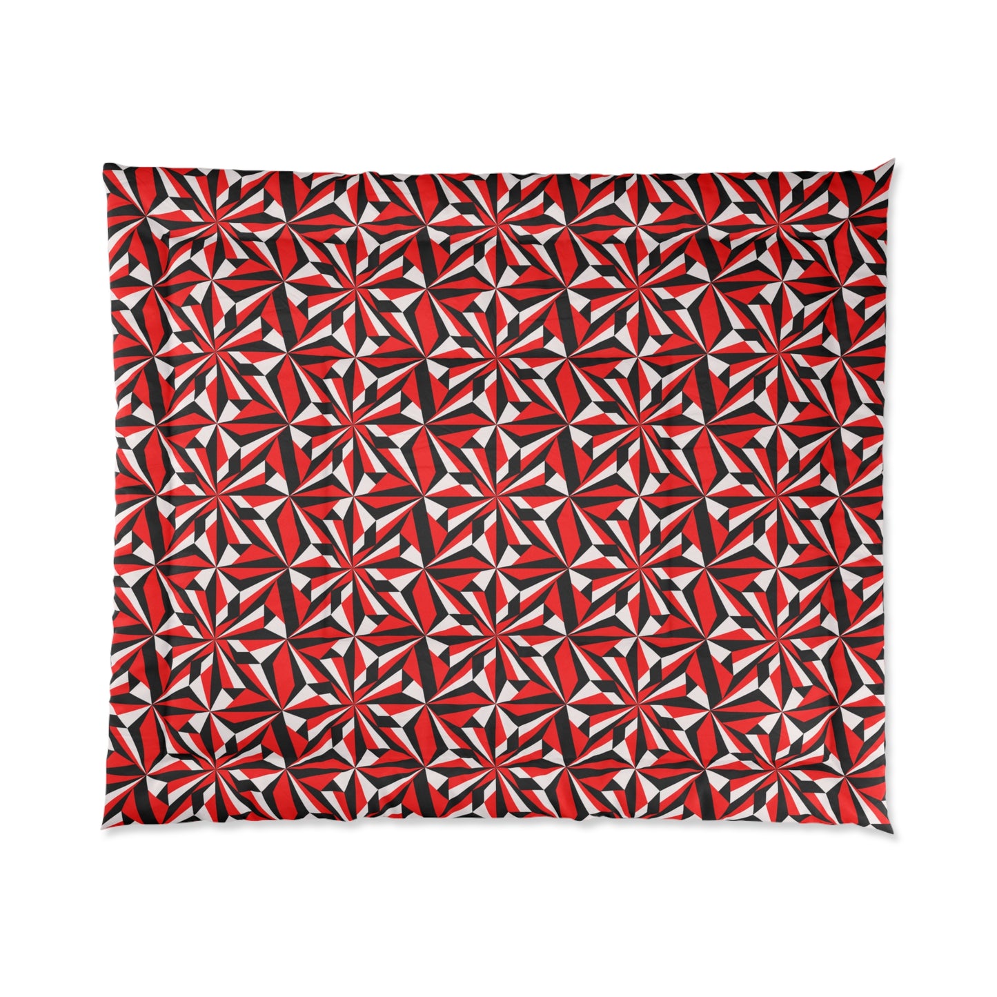 Southwest Desert Flower in Red Comforter