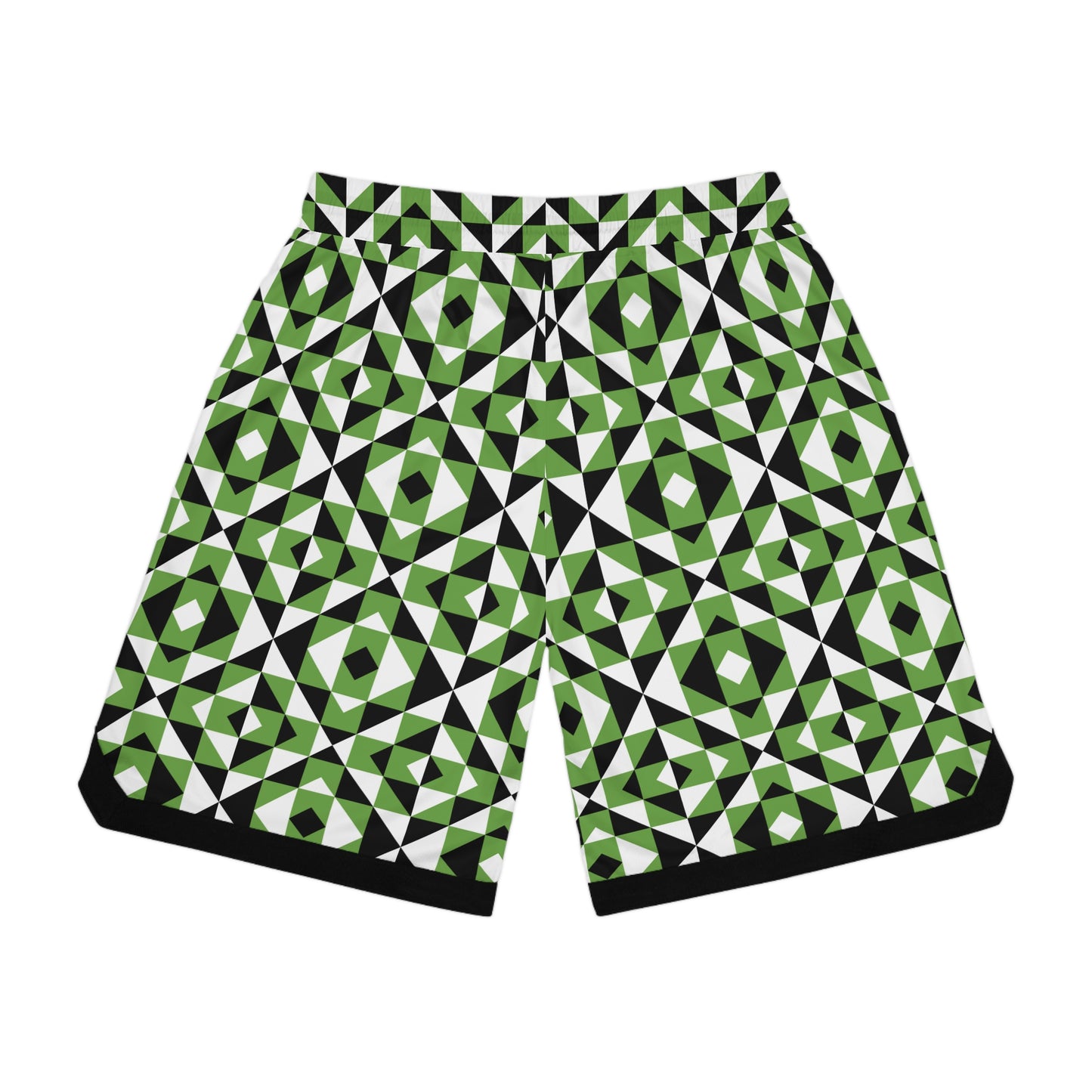 Light Green Sacred Mountains Basketball Rib Shorts