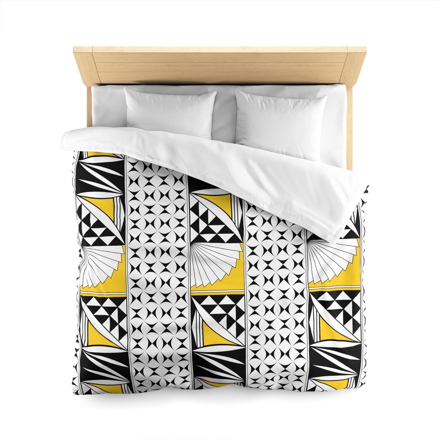 Southwest Sunrise in Yellow Microfiber Duvet Cover