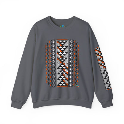 Sun and Rain in Orange Unisex Sweatshirt