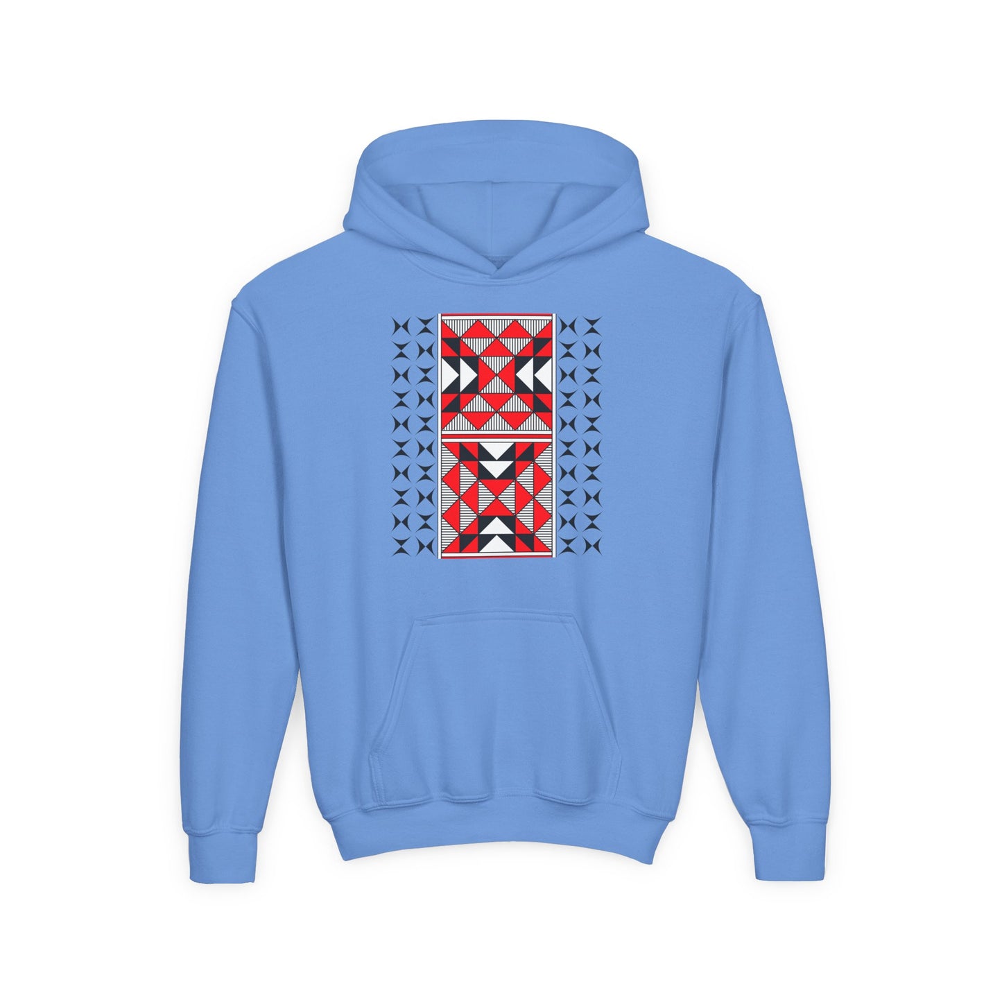 Sacred Mountains in Red Youth Heavy Blend Hooded Sweatshirt