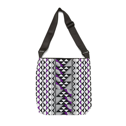 Purple Native Sun and Rain Adjustable Tote Bag