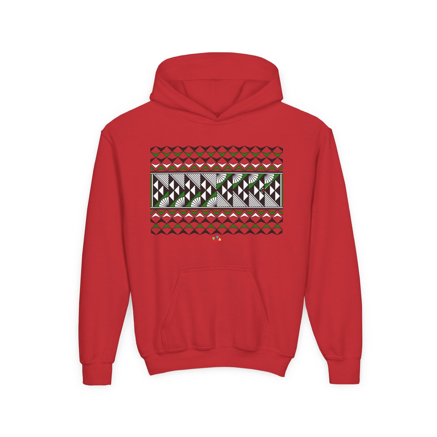 Green Rain and Sun Youth Heavy Blend Hooded Sweatshirt