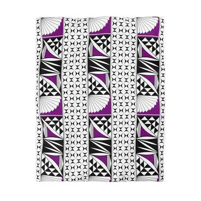 Southwest Sunrise in Purple Microfiber Duvet Cover