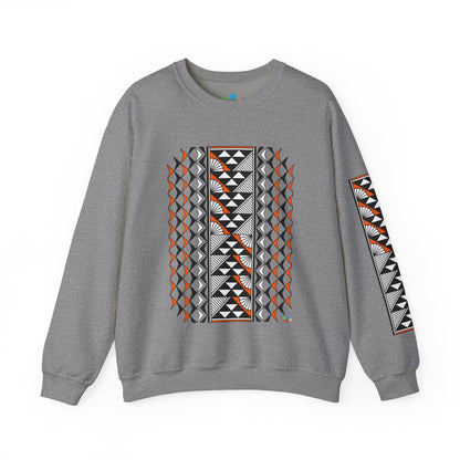 Sun and Rain in Orange Unisex Sweatshirt