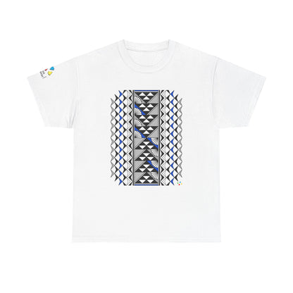 Sun and Rain in Blue/Silver Gildan Unisex Tee