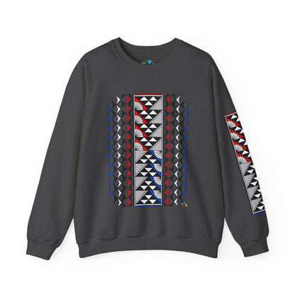 Sun and Rain in Red/White/Blue Unisex Sweatshirt