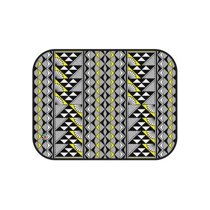 Sun and Rain in Yellow Car Mats (Set of 4)