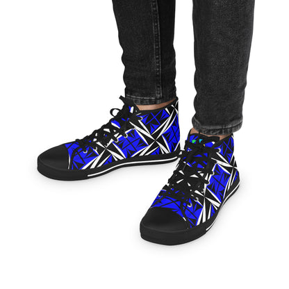 Sacred Winds in Blue High Top Sneakers
