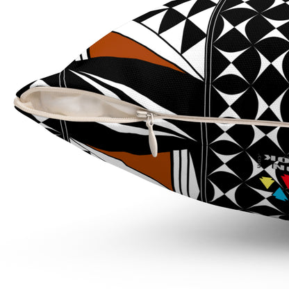 Southwest Sunset in Rust Square Pillow