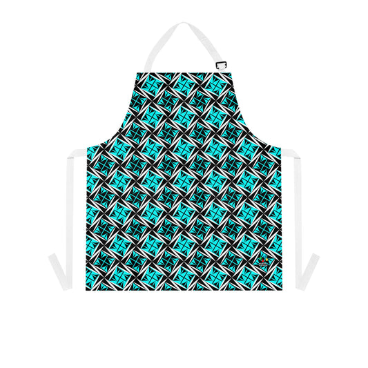 Sacred Winds in Turquoise Two Pocket Apron