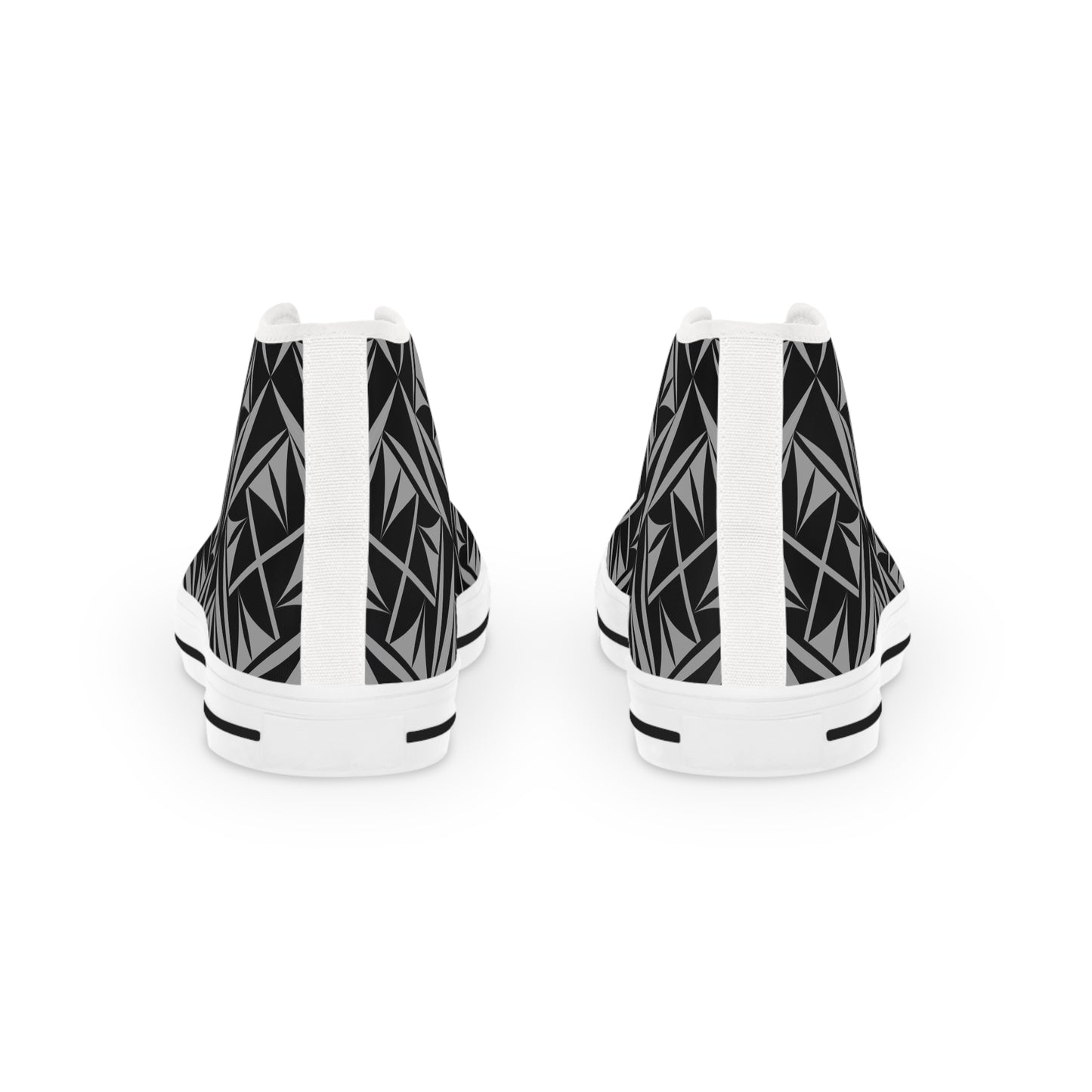 Sacred Winds in Charcoal High Top Sneakers