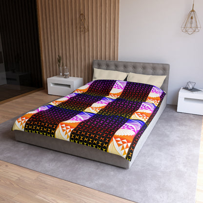 Rainbow Sunrise Microfiber Duvet Cover