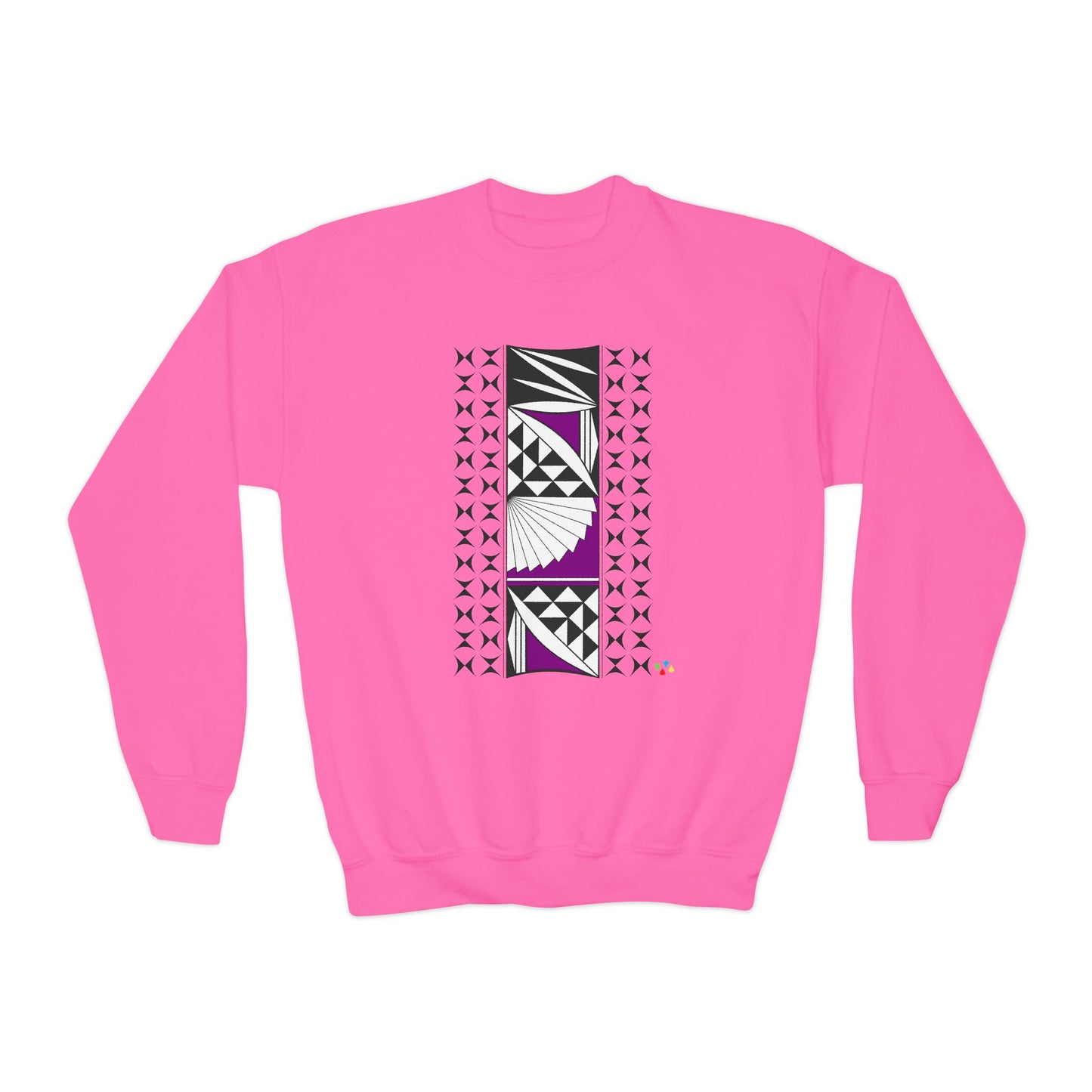 Southwest Sunset in Purple Youth Crewneck Sweatshirt