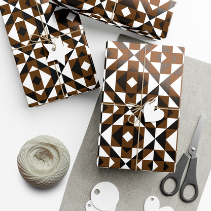 Brown Sacred Mountains Gift Wrap Papers