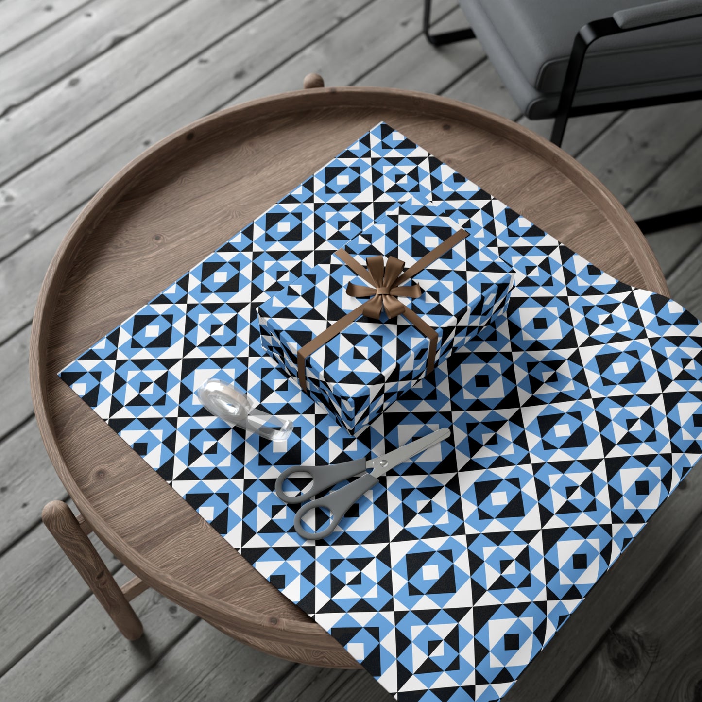 Light Blue Sacred Mountains Gift Wrap Papers
